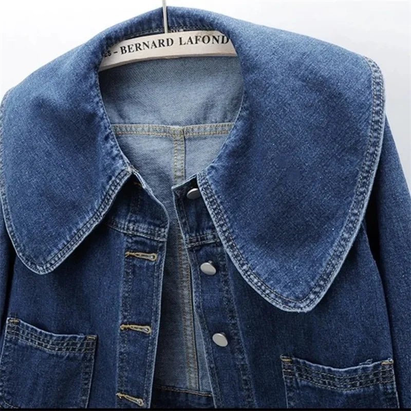 "Liana Greca" Designer Denim Jacket (S ) - Jacket | Zavonix