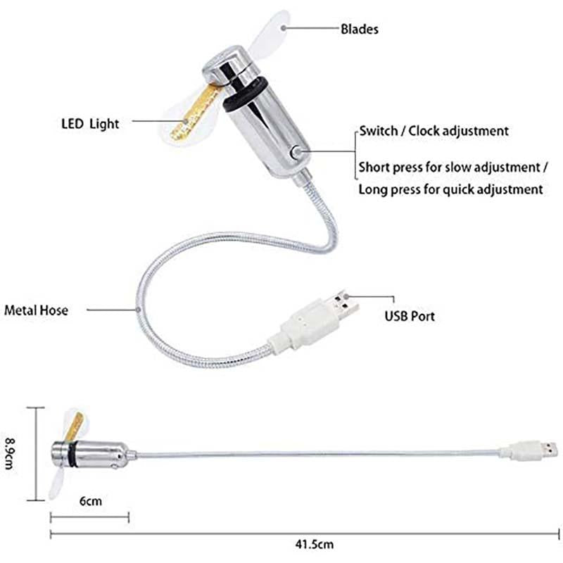 Liftair Usb Desk Fan Time Temperature Readout Product Image 09