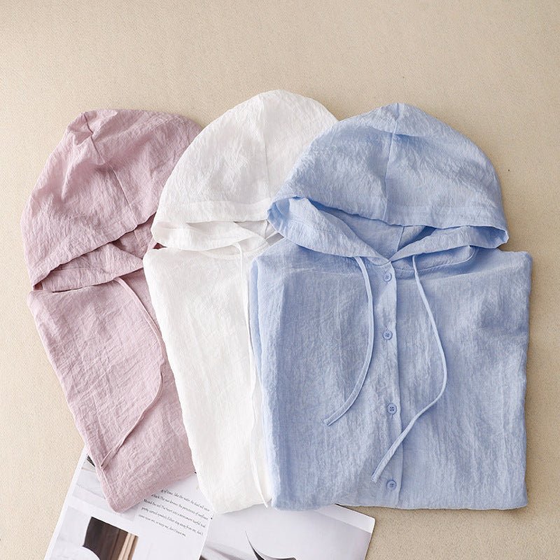 Lightweight Breathable Hooded Layer with Soft Structure for Warm Days - Zavonix