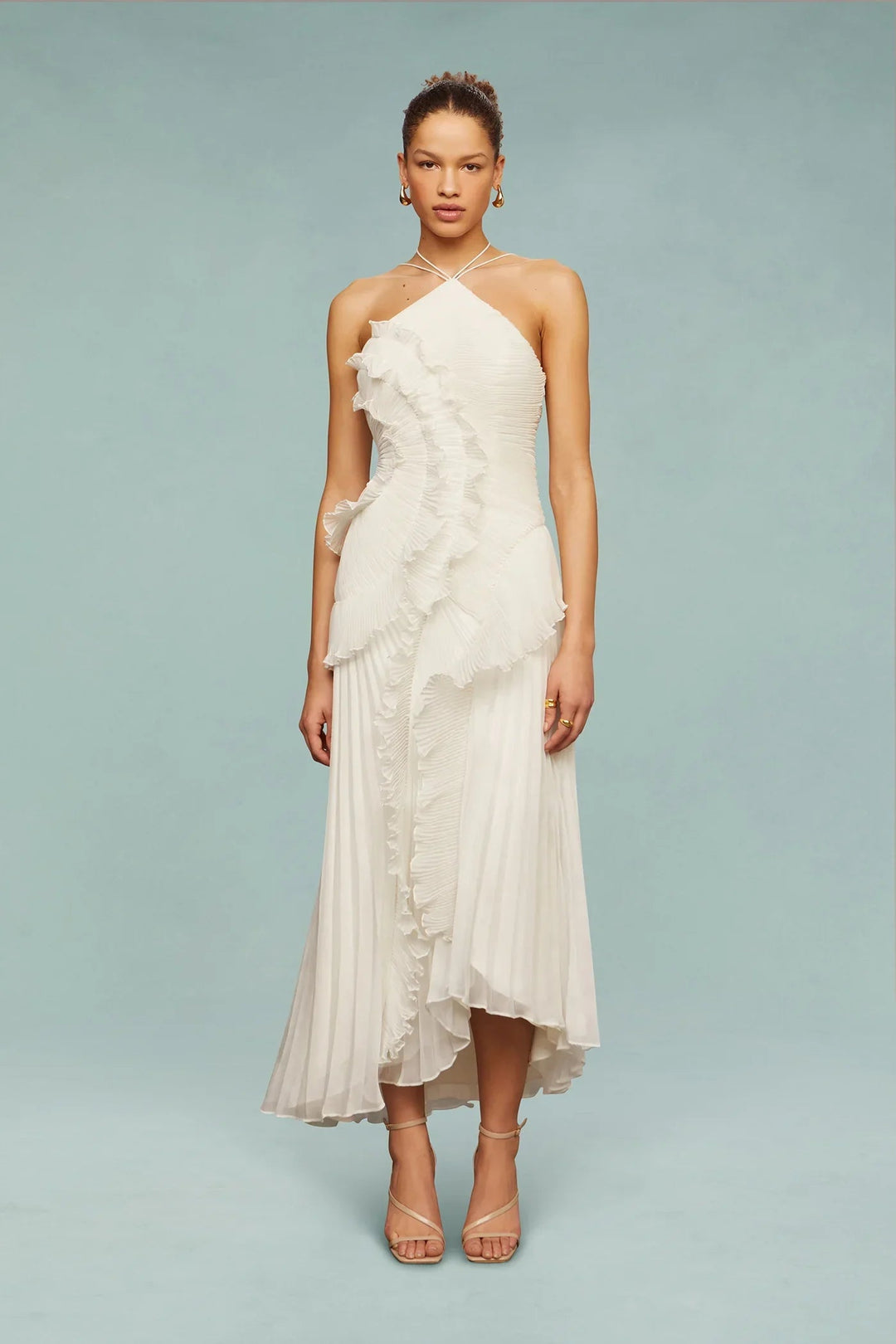 Liliane Pleated Ruffle Maxi Dress product image 5