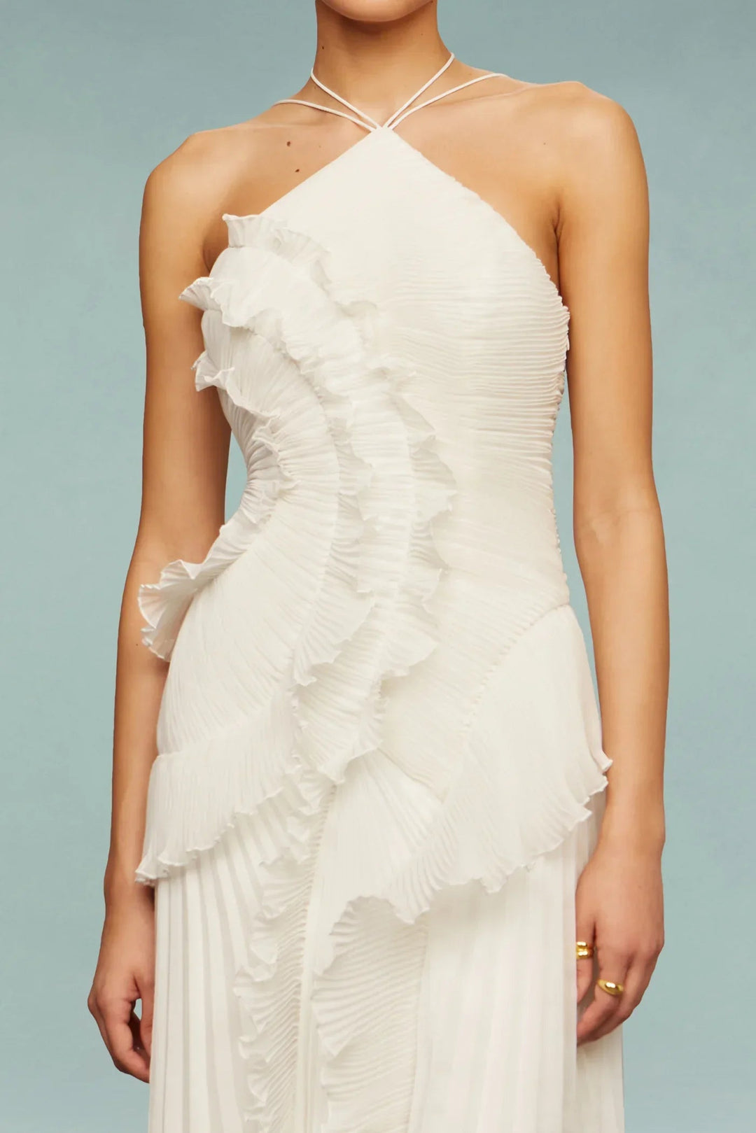 Liliane Pleated Ruffle Maxi Dress product image 6