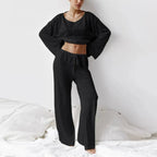 "Lina" Loungewear Set (Black S) - Women set | Zavonix
