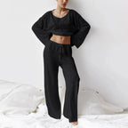 "Lina" Loungewear Set (Black S) - Women set | Zavonix