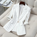 Linen Blazers That Own Every Moment™ — Command Instant Respect and Effortless Confidence Wherever You Go (White XS) - | Zavonix