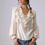 Linen Blouse™ — Command Attention with Effortless Elegance and All - Day Confidence (XS ) - | Zavonix