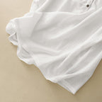 Linen Breeze Blouse™ — Own Every Room with Cooling Confidence and Effortless Style (Black XS) - | Zavonix
