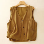 Linen Vest™ — Stay Fresh, Cool, and Effortlessly Stylish All Summer Long (Khaki XS) - | Zavonix