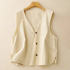 Linen Vest™ — Stay Fresh, Cool, and Effortlessly Stylish All Summer Long (White XS) - | Zavonix