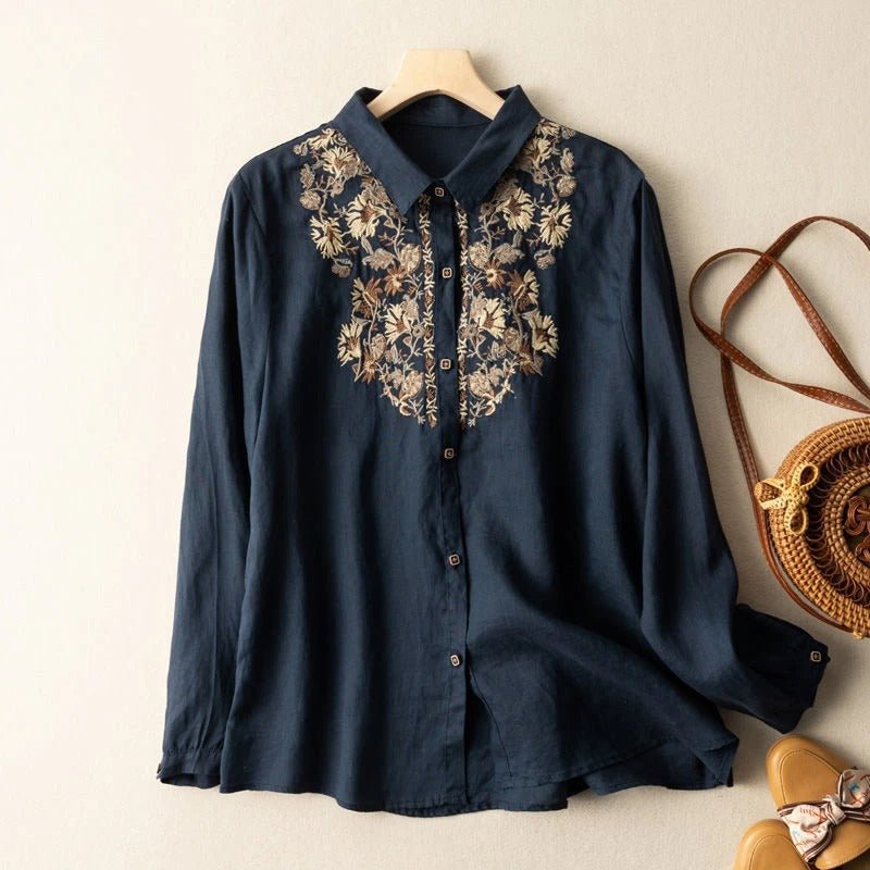 LinenFlair™ — Command Attention with Cool, Confident Style That Lasts All Day (Blue XS) - | Zavonix