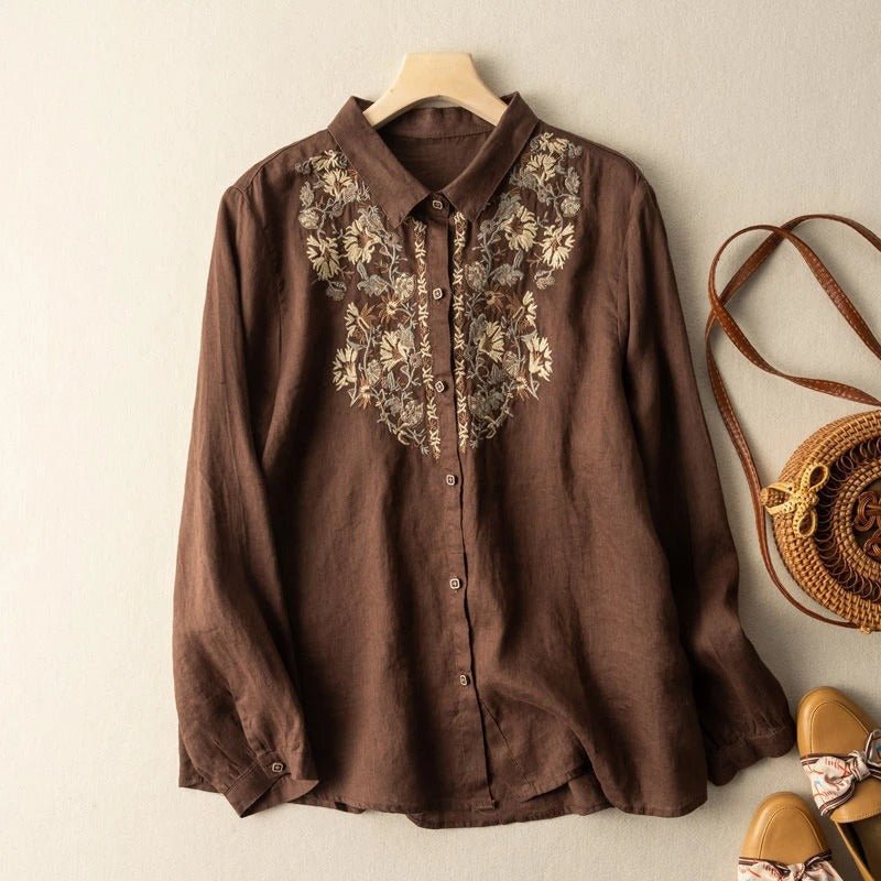 LinenFlair™ — Command Attention with Cool, Confident Style That Lasts All Day (Brown XS) - | Zavonix