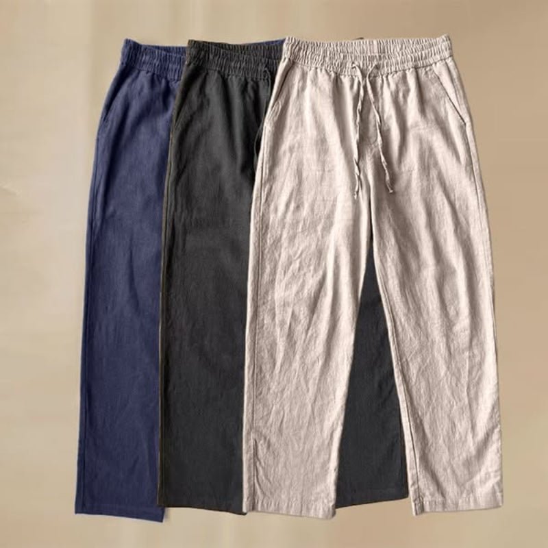 Linovera — Lightweight Linen Pants for Comfortable All - Day Wear (Gray XS (28 - 29)) - | Zavonix