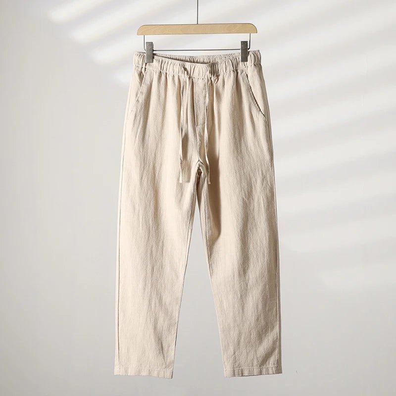 Linovera — Lightweight Linen Pants for Comfortable All - Day Wear (Khaki XS (28 - 29)) - | Zavonix