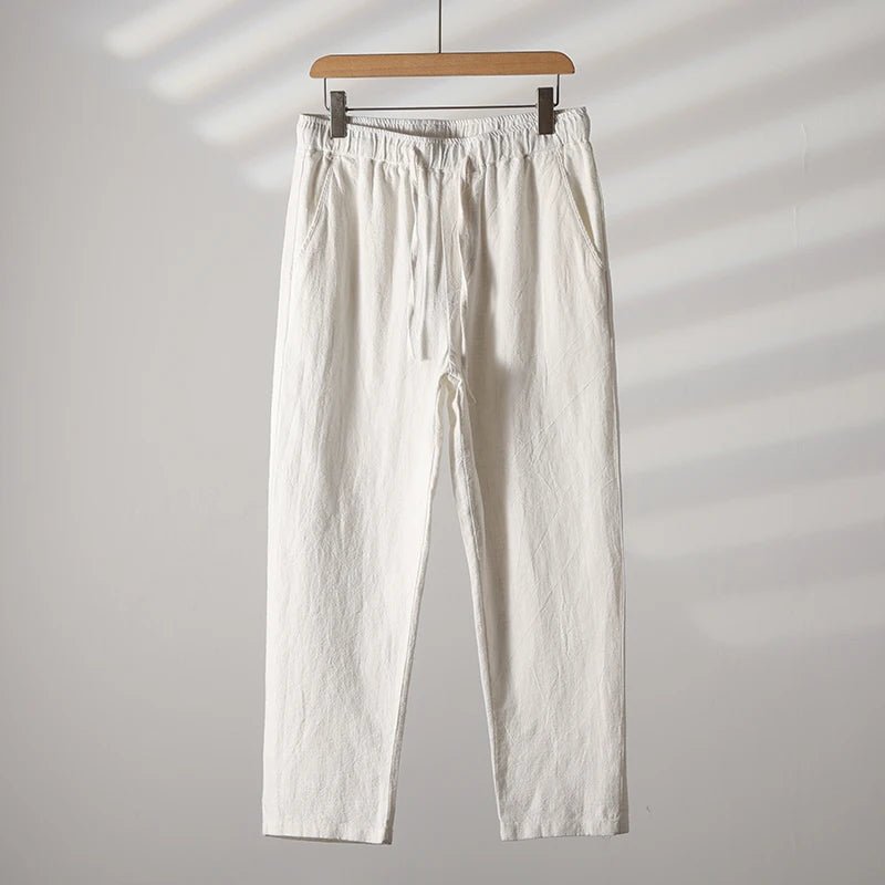 Linovera — Lightweight Linen Pants for Comfortable All - Day Wear (White XS (28 - 29)) - | Zavonix
