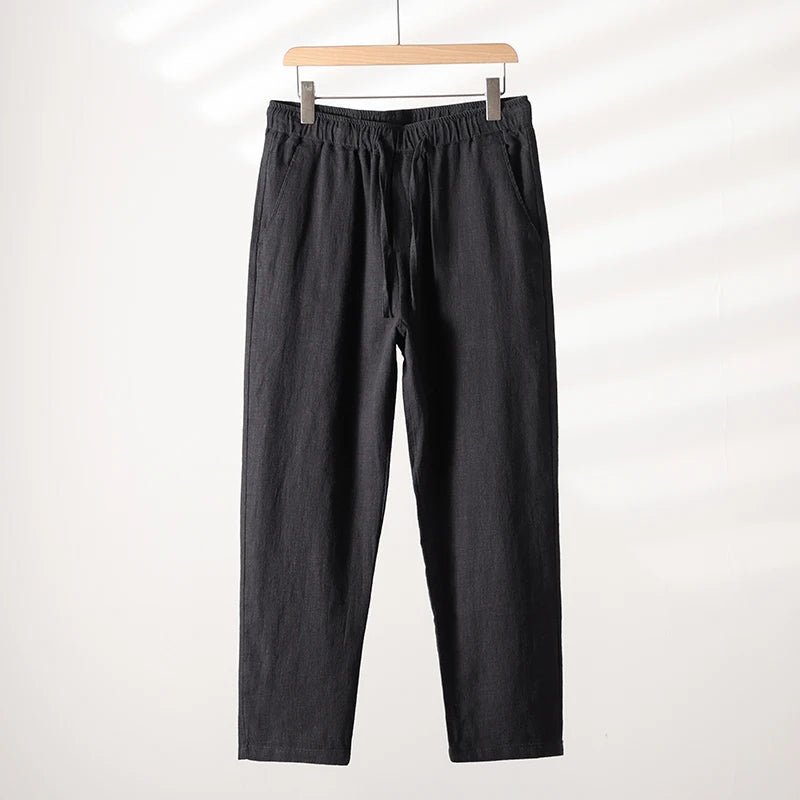 Linovera — Lightweight Linen Pants for Comfortable All - Day Wear (Black XS (28 - 29)) - | Zavonix