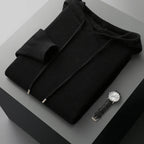 Liora — Cashmere Merino Hoodie for Soft Warmth and Comfort (Dark Grey S) - | Zavonix