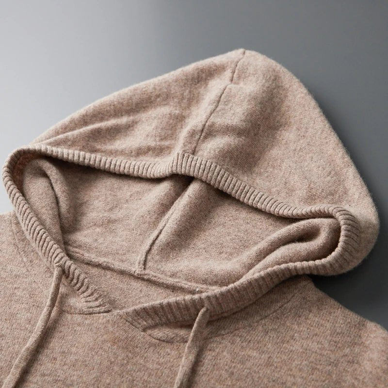 Liora — Cashmere Merino Hoodie for Soft Warmth and Comfort (Beige S) - | Zavonix