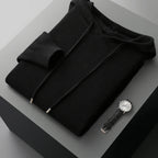 Liora — Cashmere Merino Hoodie for Soft Warmth and Comfort (Black S) - | Zavonix