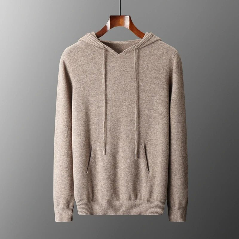 Liora — Cashmere Merino Hoodie for Soft Warmth and Comfort (Beige S) - | Zavonix