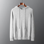 Liora — Cashmere Merino Hoodie for Soft Warmth and Comfort (Dark Grey S) - | Zavonix