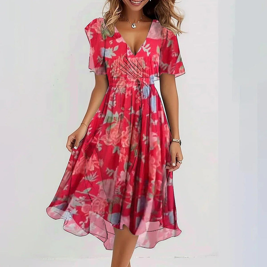 Liora Floral Chiffon Midi Dress product image 1