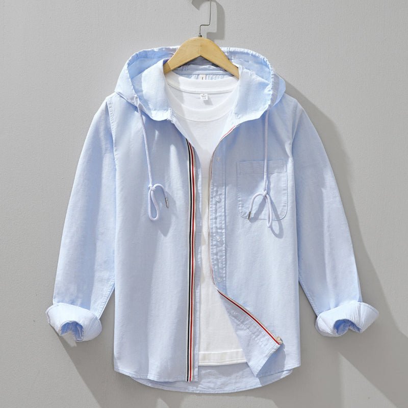 Liora Hoodie — Lightweight Linen - Cotton Blend Hoodie with Breathable Comfort (White XS) - | Zavonix