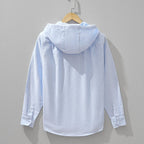 Liora Hoodie — Lightweight Linen - Cotton Blend Hoodie with Breathable Comfort (White XS) - | Zavonix