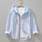 Liora Hoodie — Lightweight Linen - Cotton Blend Hoodie with Breathable Comfort (Light Blue XS) - | Zavonix