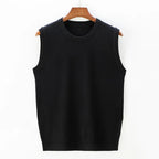 Liora KnitVest — Classic Round Neck Tailored Knit Vest for Comfort (Black S) - | Zavonix