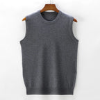 Liora KnitVest — Classic Round Neck Tailored Knit Vest for Comfort (Black S) - | Zavonix