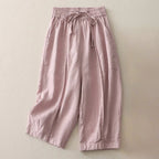 Liora — Lightweight Linen Pants with Breathable Comfort (Brown XS) - | Zavonix