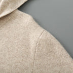 Liora — 100% Cashmere Hoodie with Soft Comfort and Vibrant Colors (Beige S) - | Zavonix