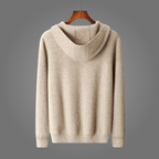 Liora — 100% Cashmere Hoodie with Soft Comfort and Vibrant Colors (Beige S) - | Zavonix