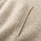 Liora — 100% Cashmere Hoodie with Soft Comfort and Vibrant Colors (Beige S) - | Zavonix