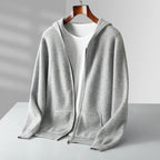 Liora — 100% Cashmere Hoodie with Soft Comfort and Vibrant Colors (Black S) - | Zavonix