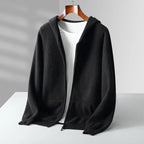Liora — 100% Cashmere Hoodie with Soft Comfort and Vibrant Colors (Dark Gray S) - | Zavonix