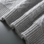 Lioran Sweater — Merino Wool Knitwear with Tailored Fit for Cold Weather (Light Gray S) - | Zavonix