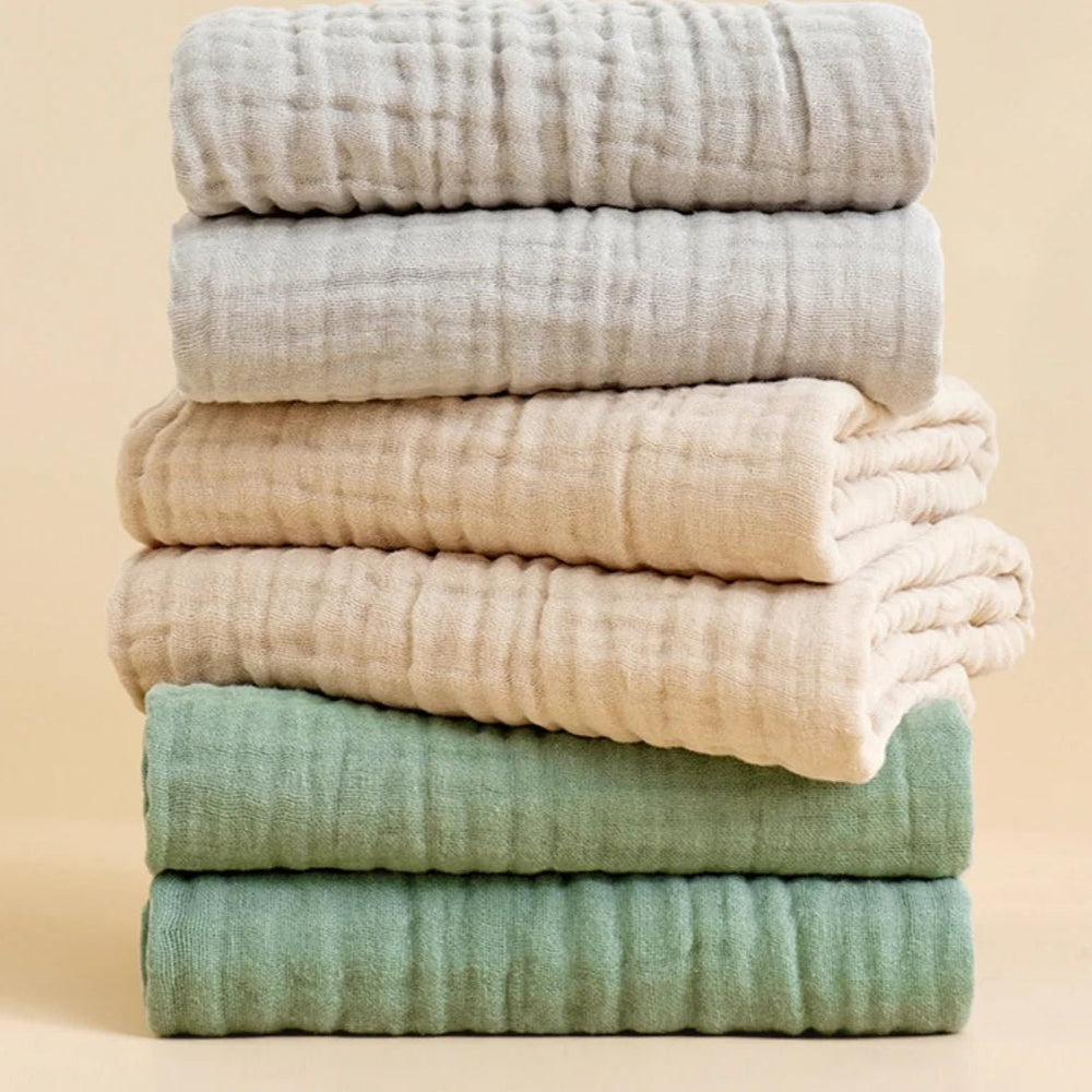 Liora Muslin Cotton Baby Swaddle Blanket – Breathable and Soft for All Stages 1
