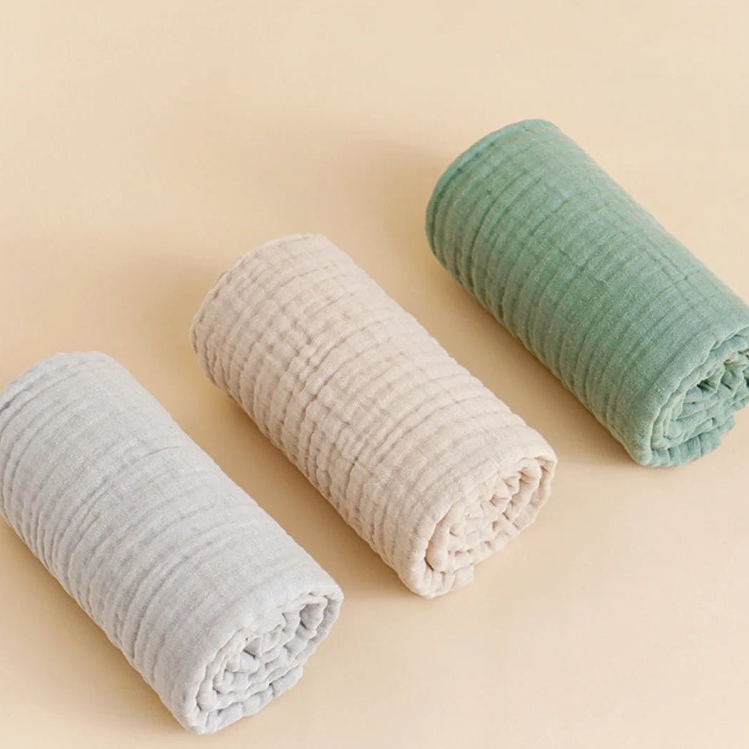 Liora Muslin Cotton Baby Swaddle Blanket – Breathable and Soft for All Stages 3