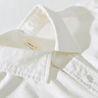 Liora — Relaxed Fit Linen Shirt with Dual Chest Pockets (White XS) - | Zavonix