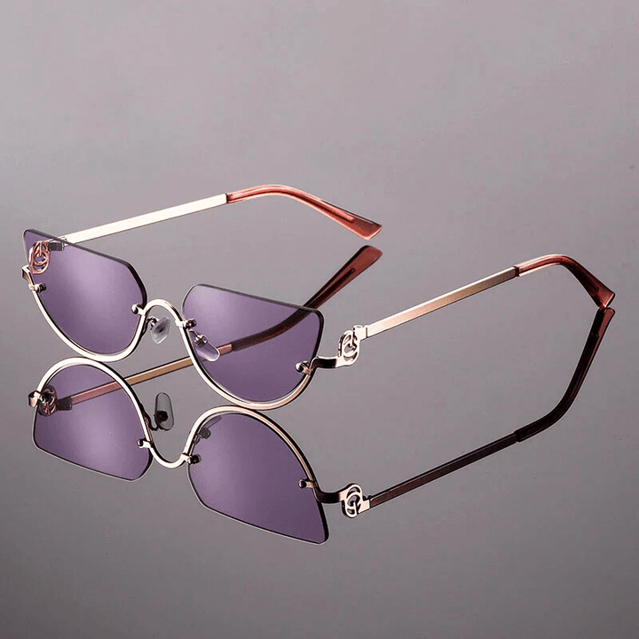 Liora — Retro Sunglasses with UV400 Protection and Adjustable Nose Pads (Purple ) - | Zavonix