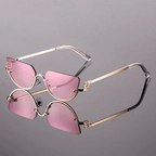 Liora — Retro Sunglasses with UV400 Protection and Adjustable Nose Pads - Zavonix