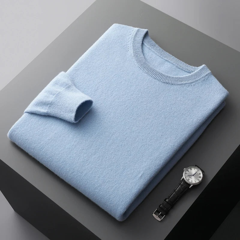 Liora — Soft Cashmere Merino Sweater for Lasting Warmth (Sky Blue S) - | Zavonix