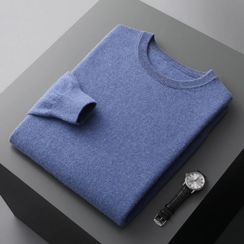 Liora — Soft Cashmere Merino Sweater for Lasting Warmth (Blue S) - | Zavonix