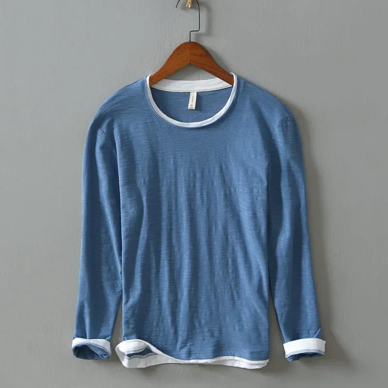Liora — Soft Cotton Shirt with Vintage White Trim (White XS) - | Zavonix