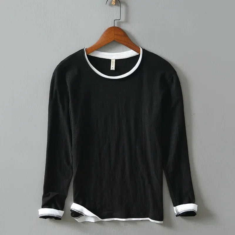 Liora — Soft Cotton Shirt with Vintage White Trim (White XS) - | Zavonix