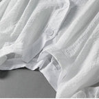 Liora — Women’s Breathable Linen Blouse with Batwing Sleeves (White XS) - | Zavonix