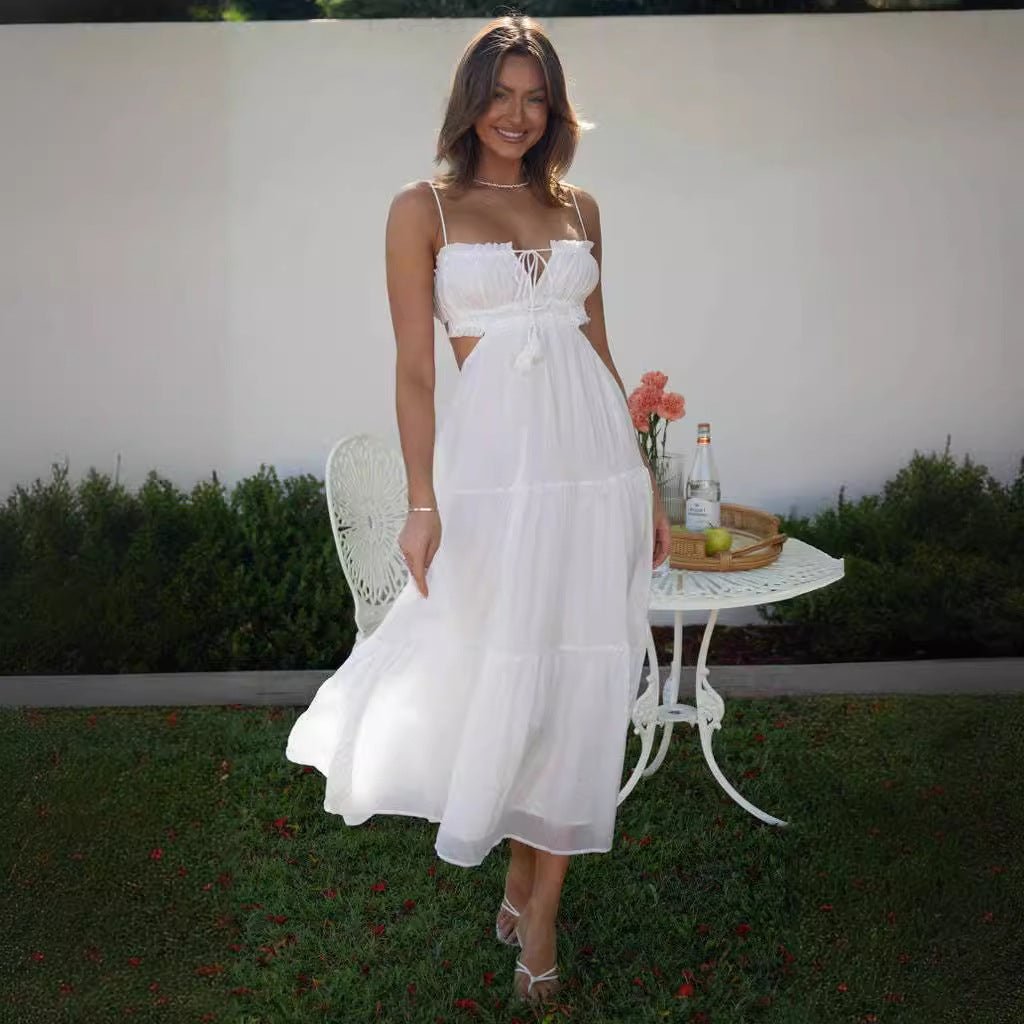 LioraFlow™ — Flattering Fit, Feather - Light Feel (White S) - Dress | Zavonix
