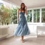 LioraFlow™ — Flattering Fit, Feather - Light Feel (Blue S) - Dress | Zavonix