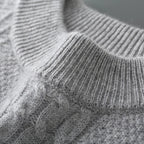 Lioran Sweater — Merino Wool Knitwear with Tailored Fit for Cold Weather (Light Gray S) - | Zavonix