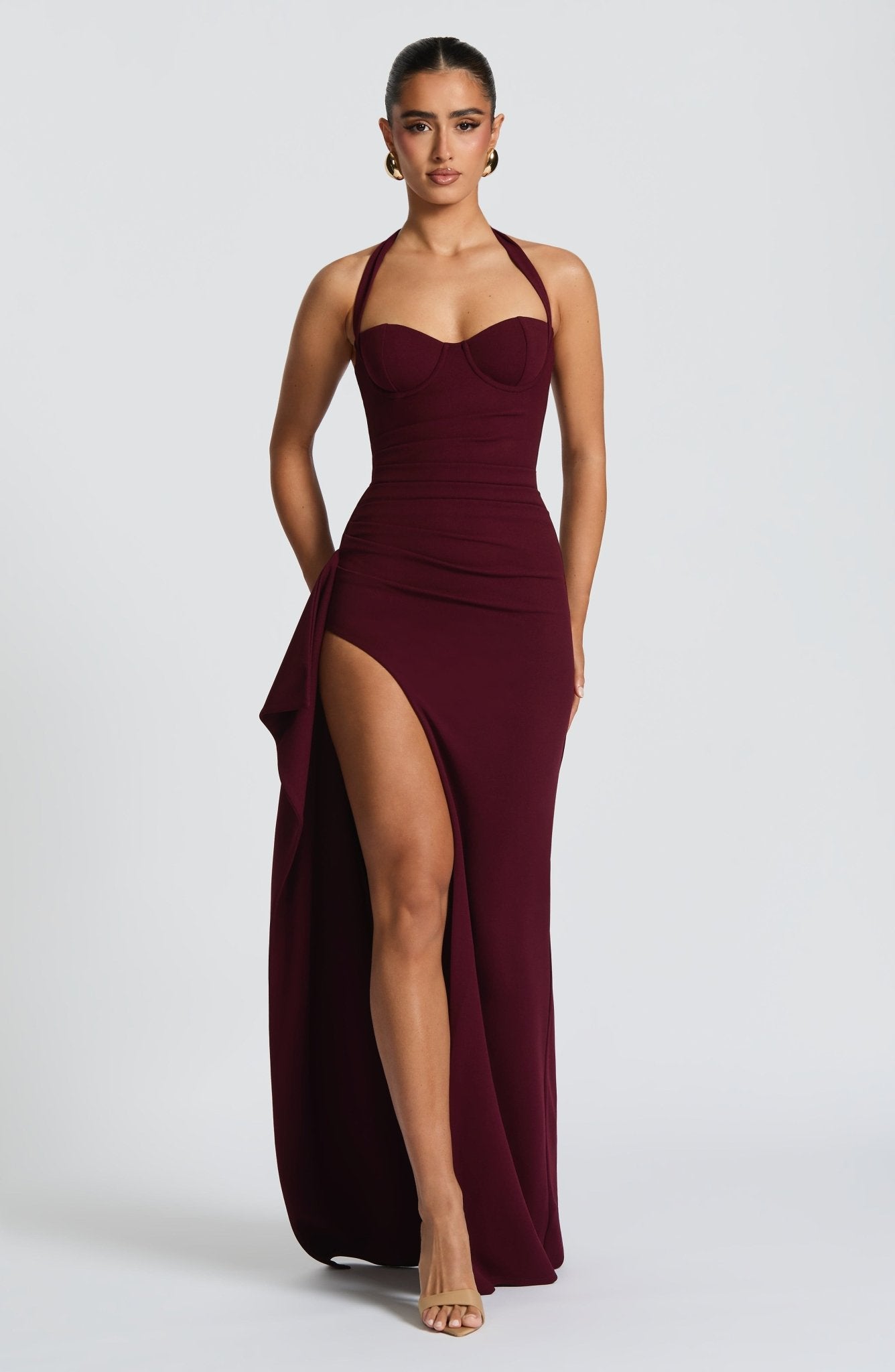LioraVeil™ Maxi Dress — Sculpted Support, Effortless Flow (S ) - Dress | Zavonix